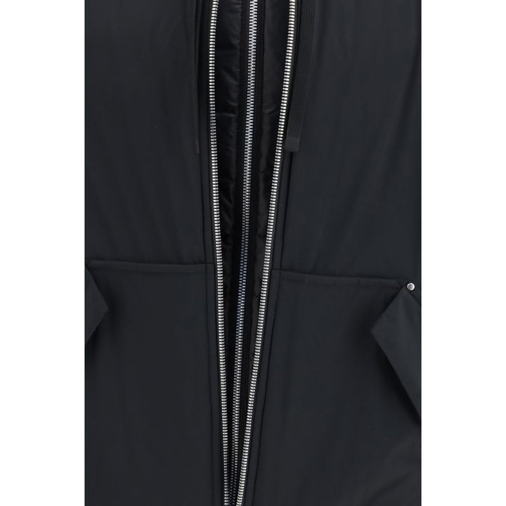 Men’s Moose Knuckles Black Nylon Full-length Jacket
