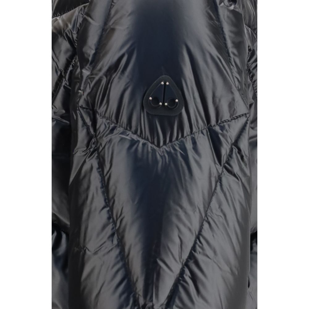 Men’s Moose Knuckles Black Nylon Shell Jacket