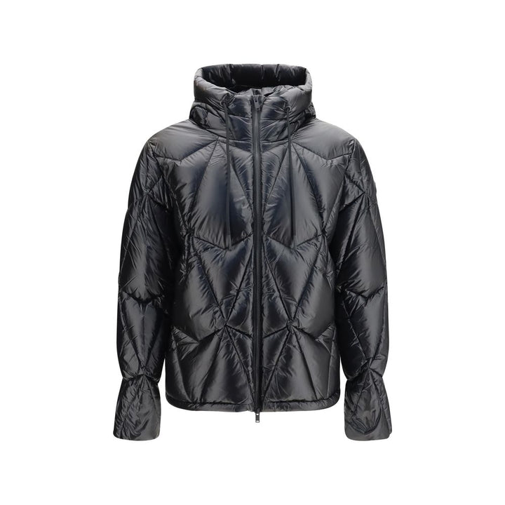 Men’s Moose Knuckles Black Nylon Shell Jacket