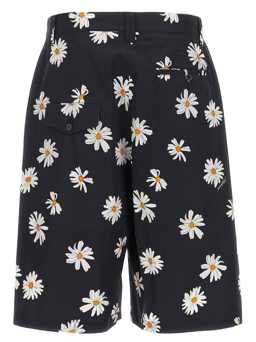 Moschino Black Cotton Bermuda Shorts