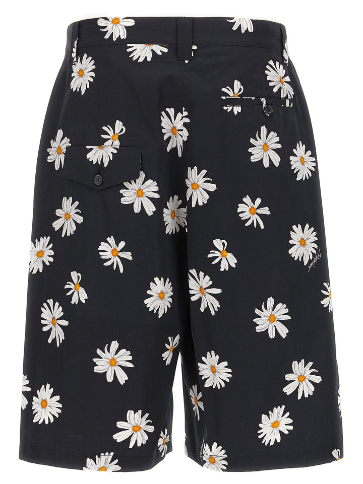 Moschino Black Cotton Bermuda Shorts