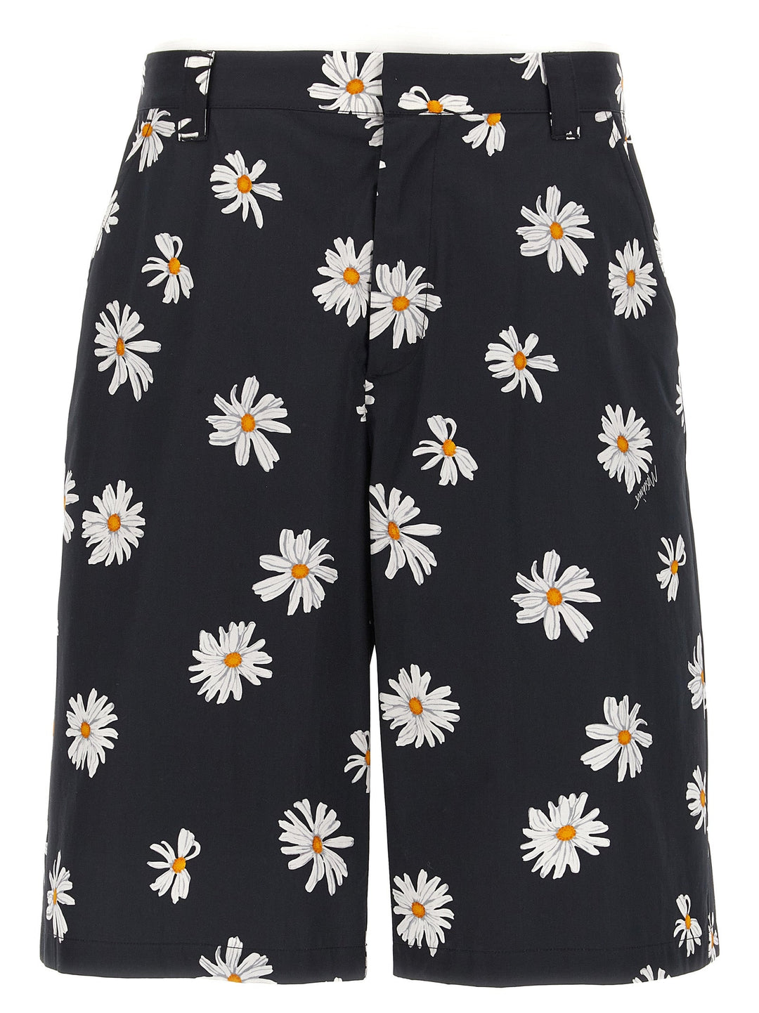 Moschino Black Cotton Bermuda Shorts