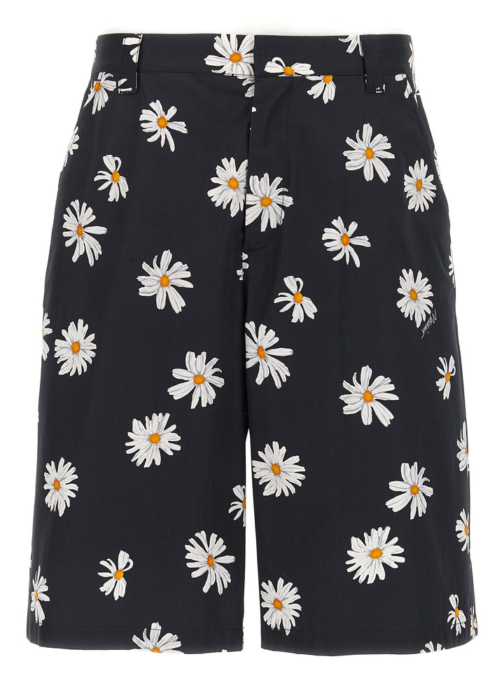 Moschino Black Cotton Bermuda Shorts