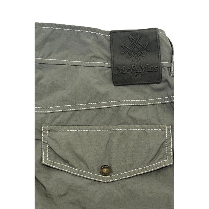 Men’s Mr&amp;mrs Italy Green Fabric Men Pant
