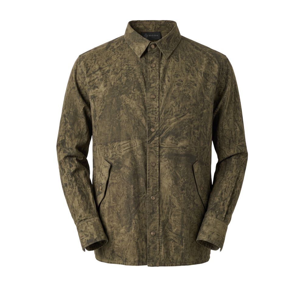 Mr&amp;mrs Italy Green Viscose Men’s Shirt