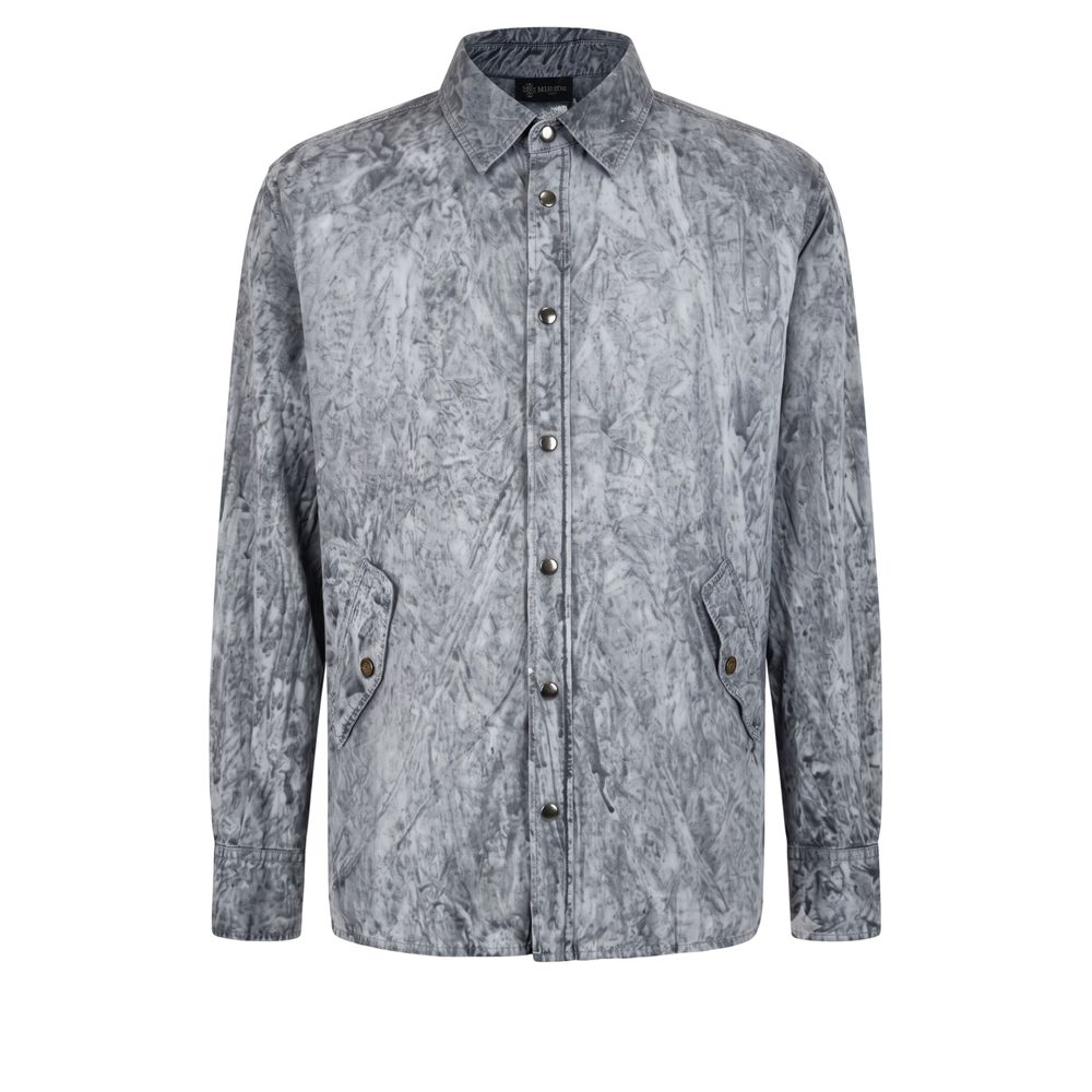 Men’s Mr&amp;mrs Italy Grey Viscose Men Shirt