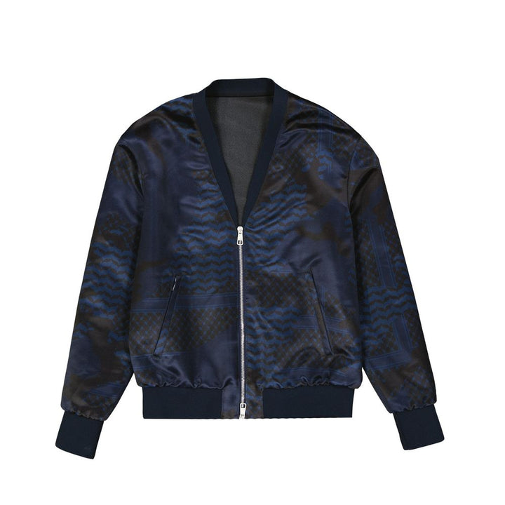 Men’s Neil Barrett Blue Polyester Bomber