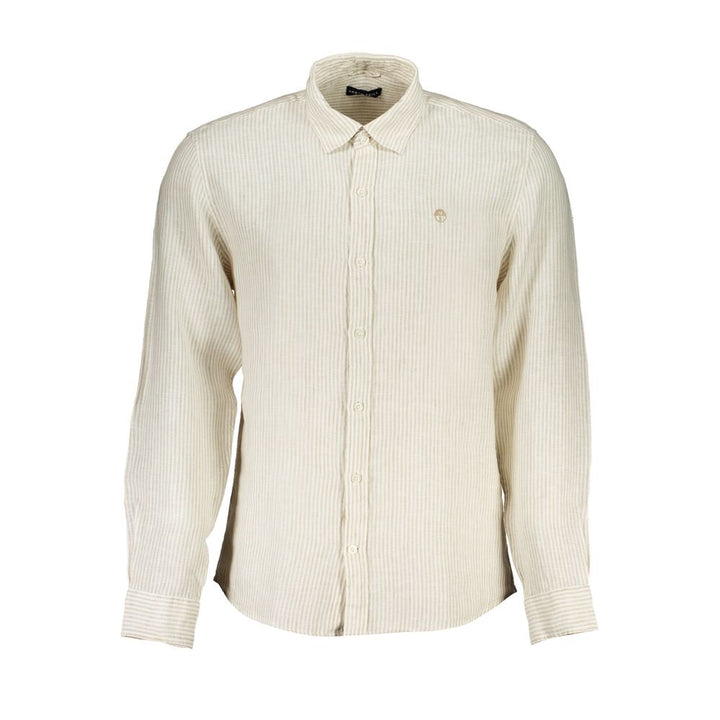 Men’s North Sails Beige Linen Shirt