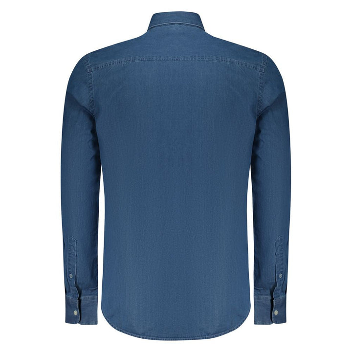 North Sails Blue Cotton Men Shirt