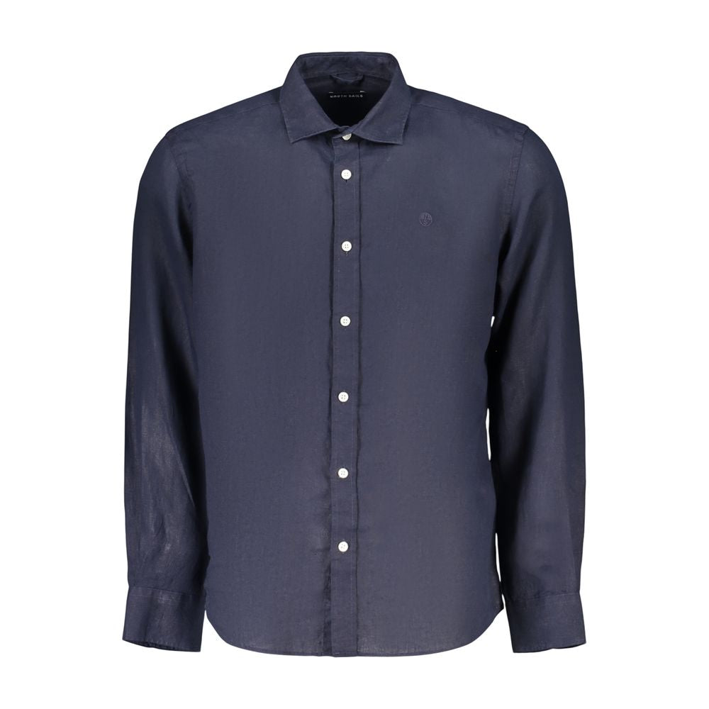 Men’s North Sails Blue Linen Shirt