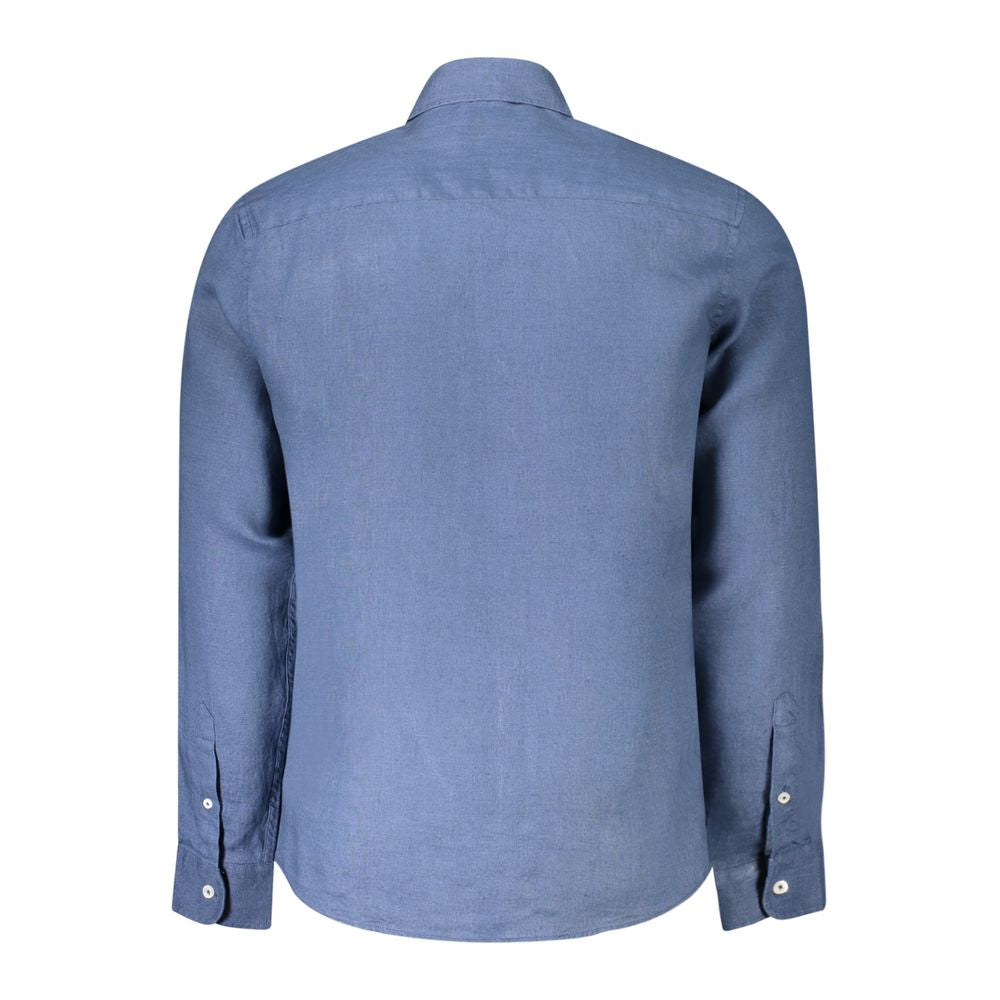 Men’s North Sails Blue Linen Shirt