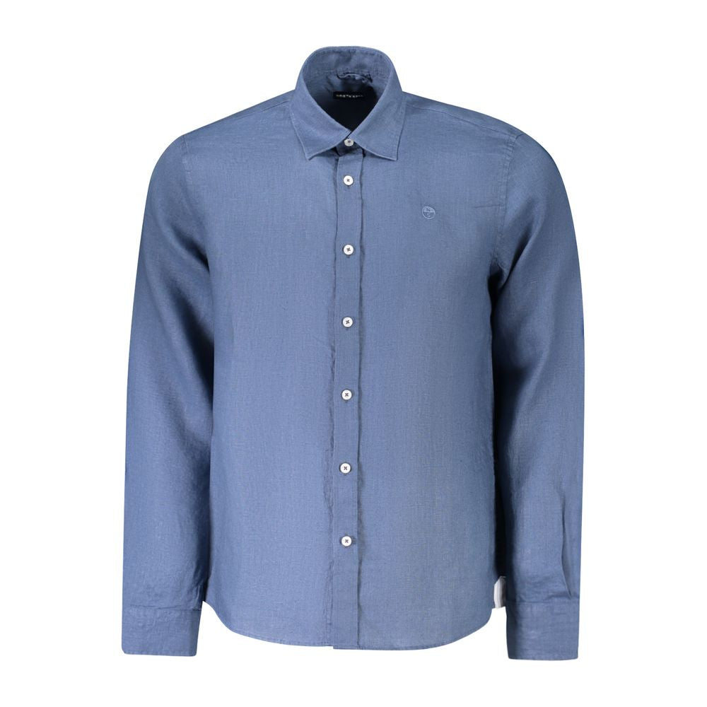 Men’s North Sails Blue Linen Shirt