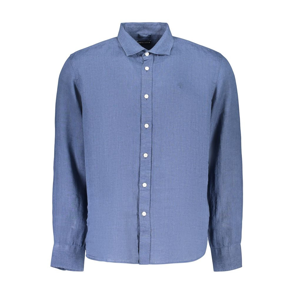 North Sails Blue Linen Men’s Shirt