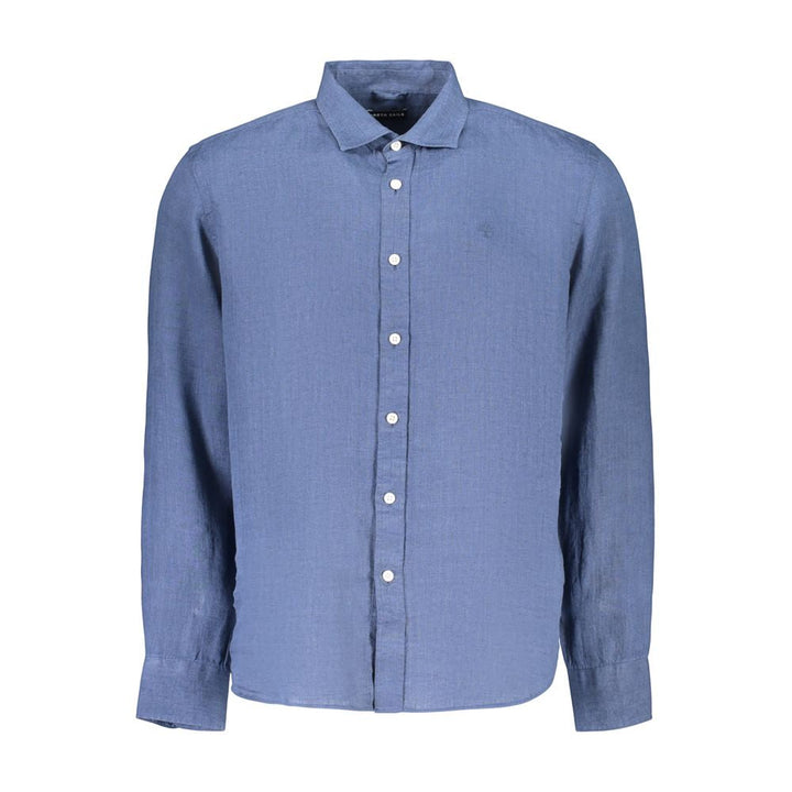 North Sails Blue Linen Men’s Shirt
