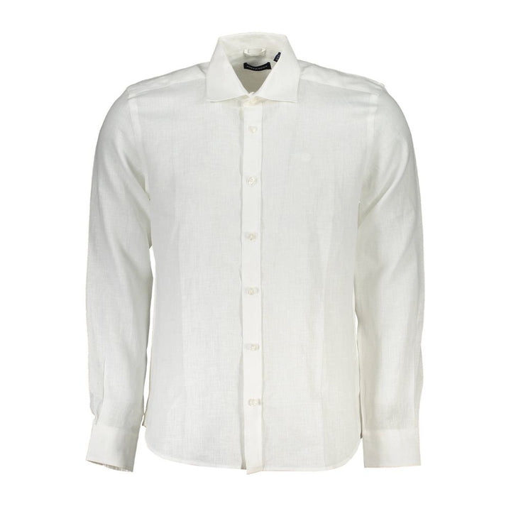 Men’s North Sails White Linen Shirt