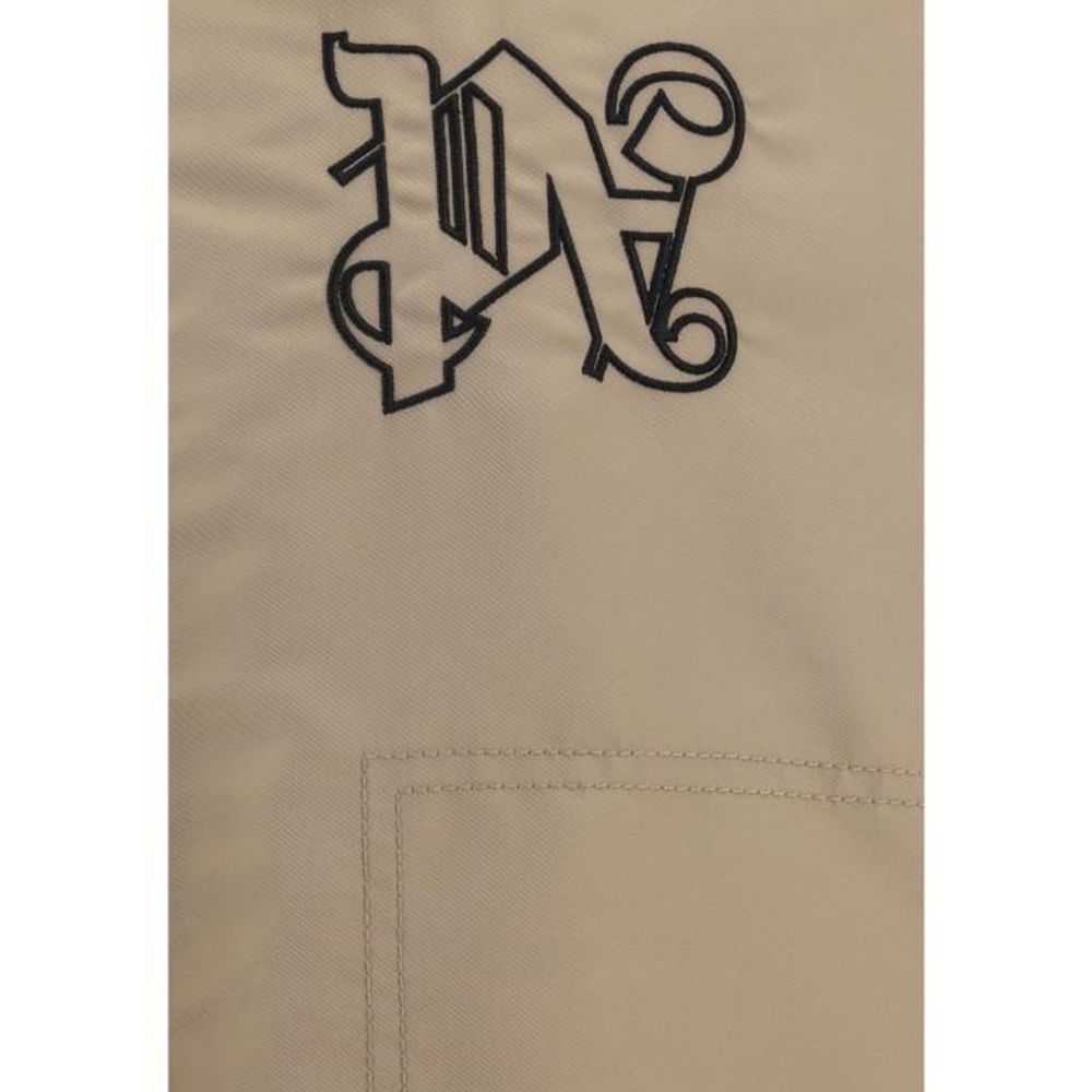 Men’s Palm Angels Beige Polyamide Bomber