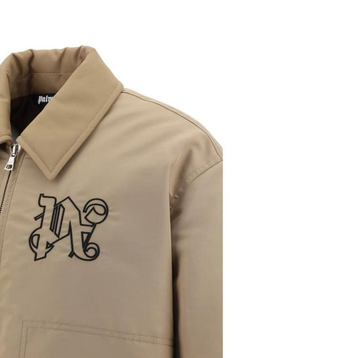 Men’s Palm Angels Beige Polyamide Bomber