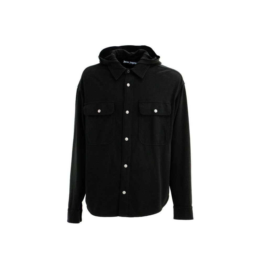 Men’s Palm Angels Black Cotton Shell Jacket