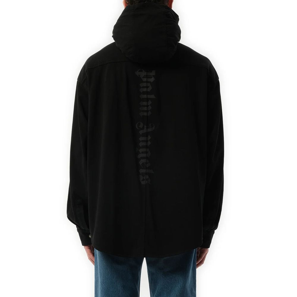 Men’s Palm Angels Black Cotton Shell Jacket