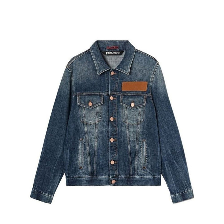 Men’s Palm Angels Blue Cotton Denim Jacket