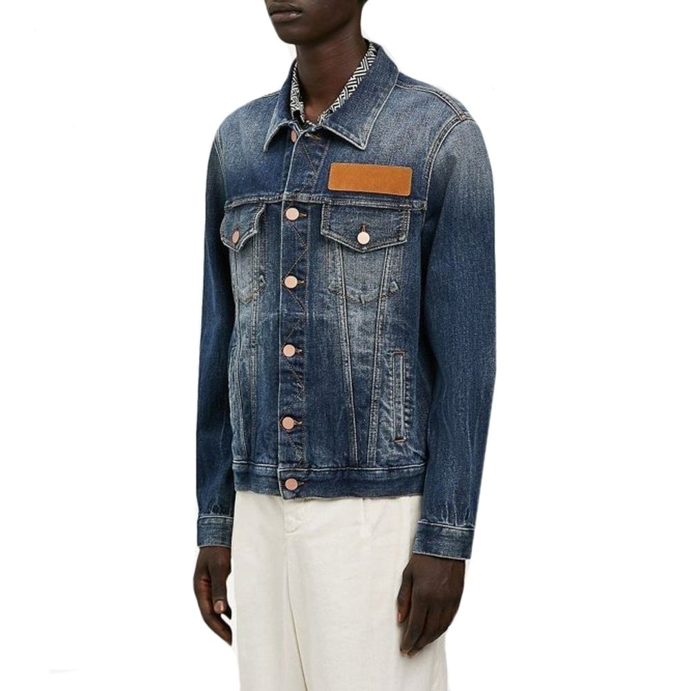 Men’s Palm Angels Blue Cotton Denim Jacket