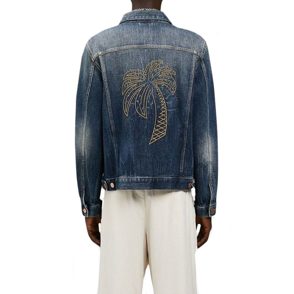 Men’s Palm Angels Blue Cotton Denim Jacket