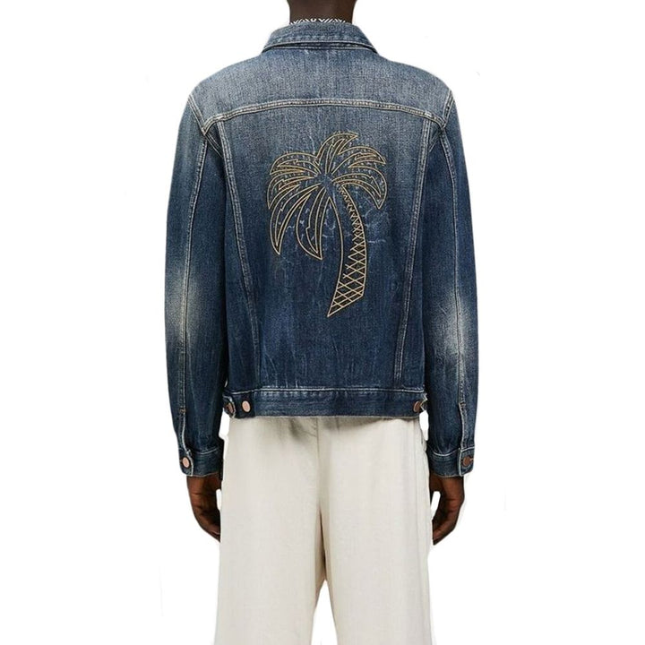 Men’s Palm Angels Blue Cotton Denim Jacket