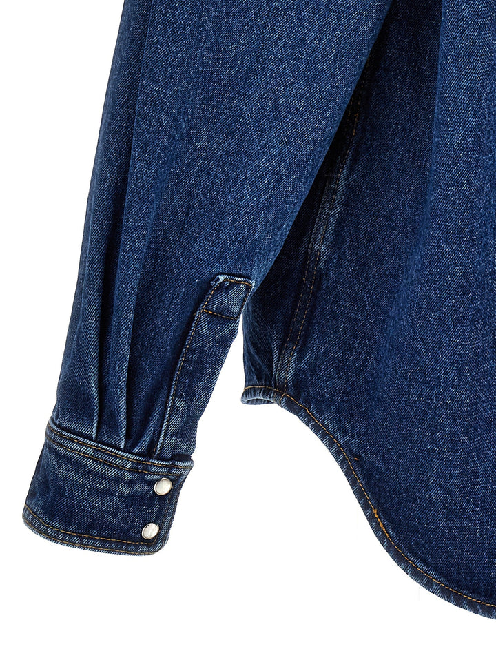 Men’s Palm Angels Blue Polyester Denim Jacket