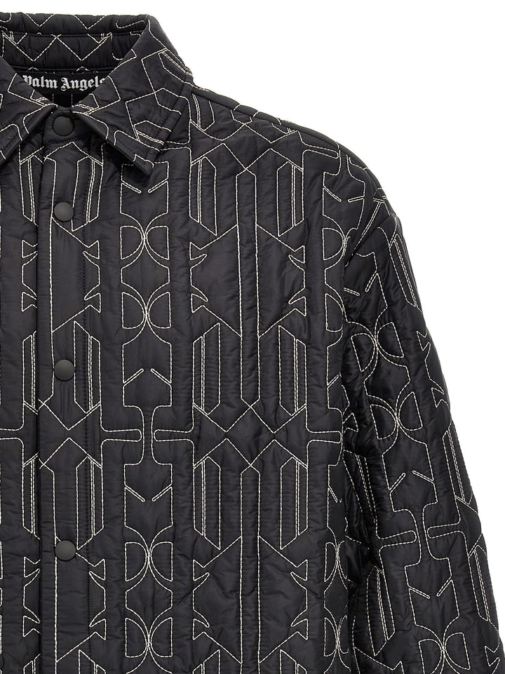 Men’s Palm Angels Gray Polyamide Shell Jacket