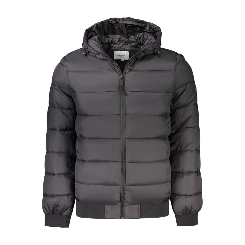 Men’s Pepe Jeans Black Polyamide Jackets &amp; Coat