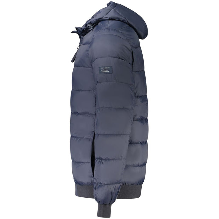 Men’s Pepe Jeans Blue Polyamide Jackets &amp; Coat