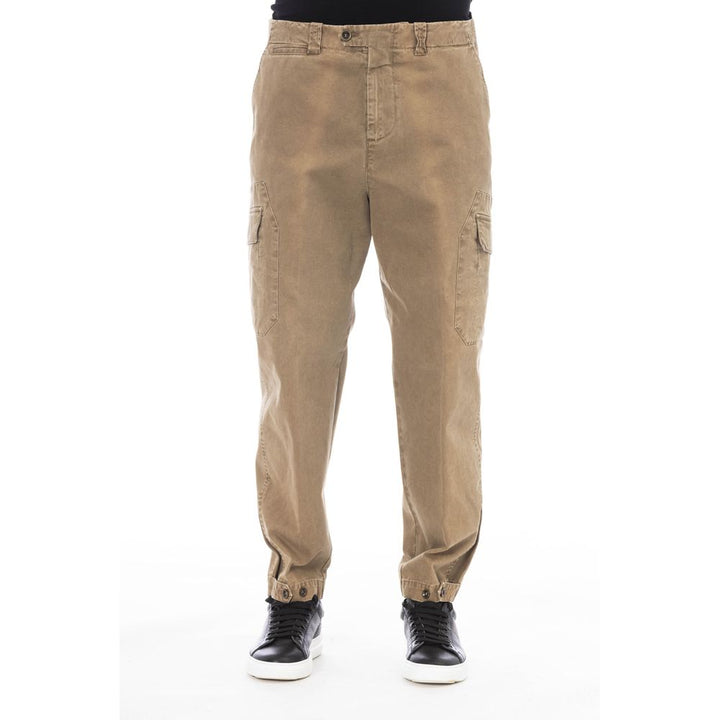 Men’s Peserico Brown Cotton Men Pant