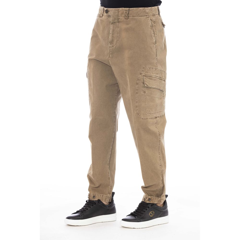 Men’s Peserico Brown Cotton Men Pant