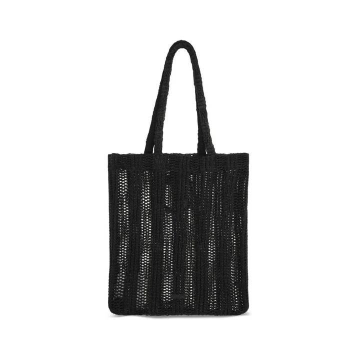 Men’s Pinko Black Raffia Shoulder Bag