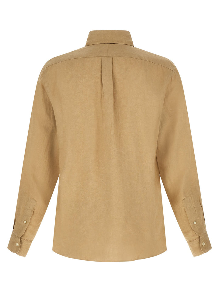 Polo Ralph Lauren Beige Linen Blouse