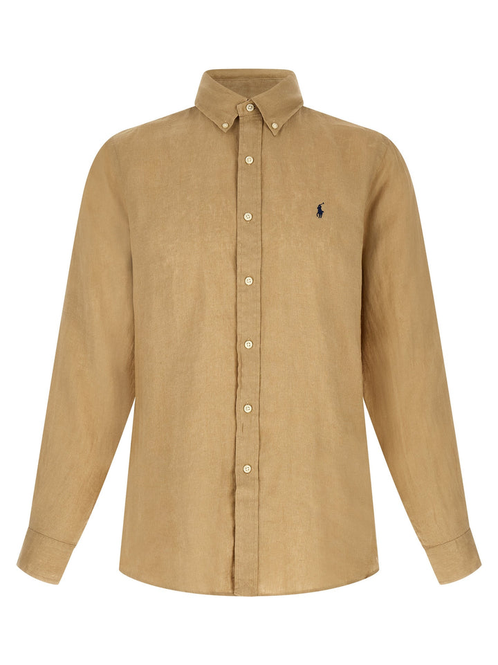 Polo Ralph Lauren Beige Linen Blouse