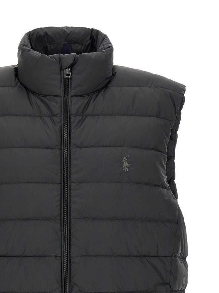 Men’s Polo Ralph Lauren Black Polyester Sleeveless Jacket