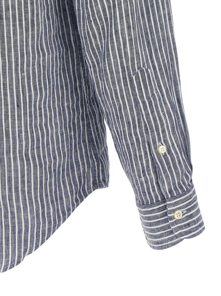 Polo Ralph Lauren Blue Linen Blouse