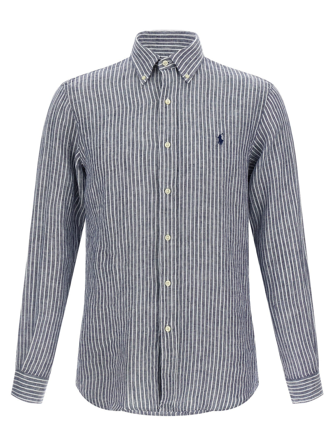 Polo Ralph Lauren Blue Linen Blouse