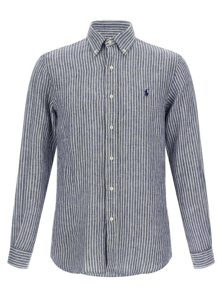 Polo Ralph Lauren Blue Linen Blouse