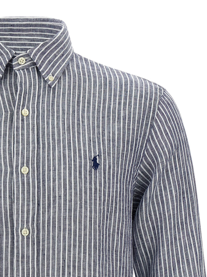 Polo Ralph Lauren Blue Linen Blouse