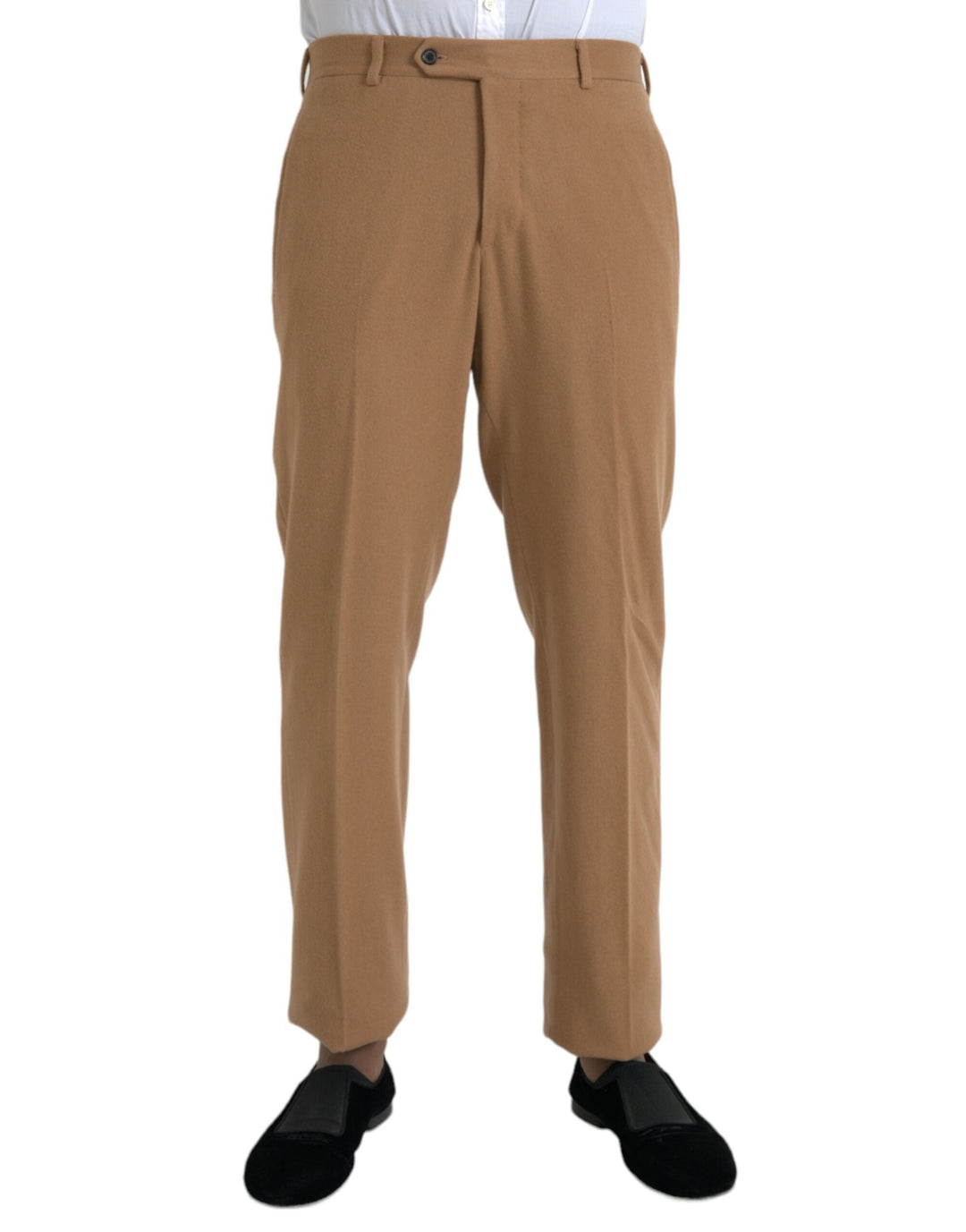 Men’s Prada Beige Cashmere Men Straight Fit Dress Pants