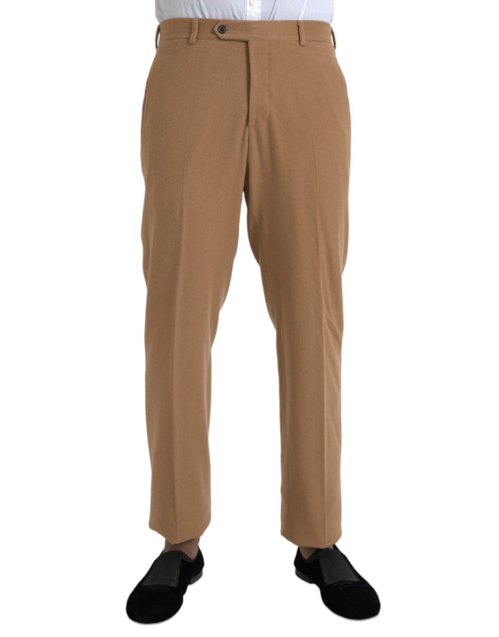 Men’s Prada Beige Cashmere Men Straight Fit Dress Pants
