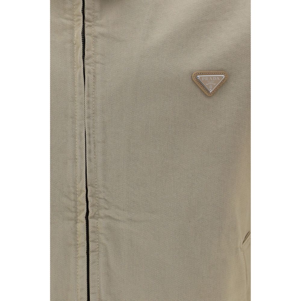 Men’s Prada Beige Cotton Denim Jacket