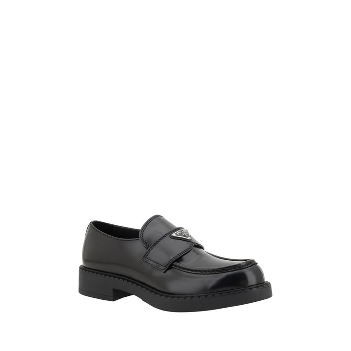 Men’s Prada Black Calf Leather Bos Taurus Platform Loafers