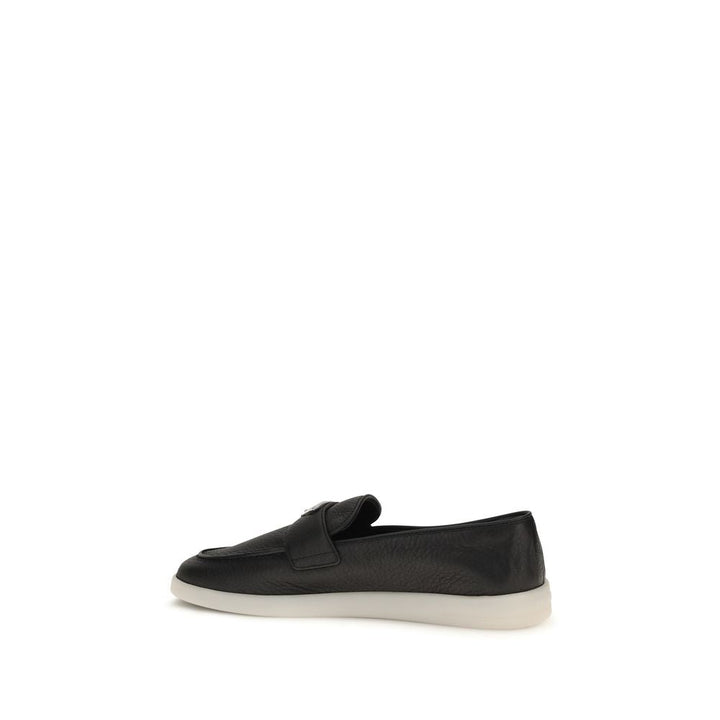 Men’s Prada Black Calf Leather Bos Taurus Slip-on Loafers
