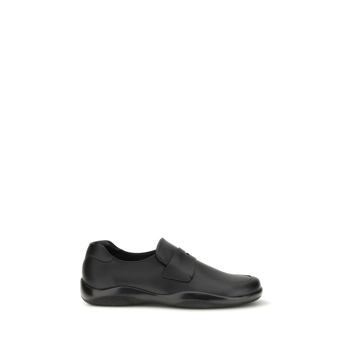Men’s Prada Black Calf Leather Bos Taurus Slip-on Loafers