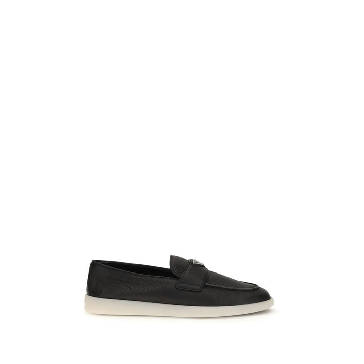 Men’s Prada Black Calf Leather Bos Taurus Slip-on Loafers
