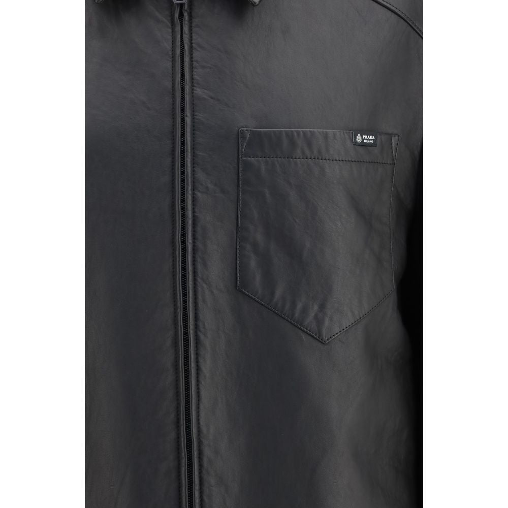 Men’s Prada Black Lamb Ovis Aries Leather Jacket