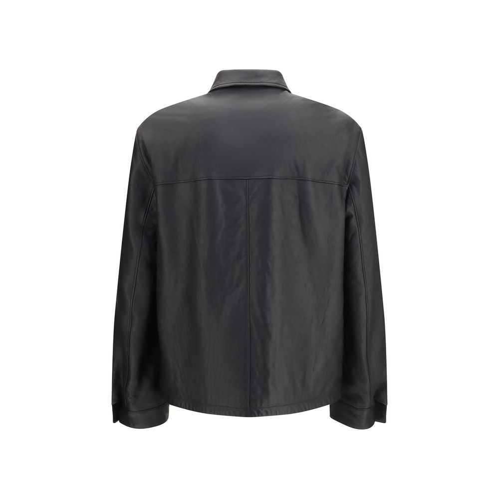 Men’s Prada Black Lamb Ovis Aries Leather Jacket
